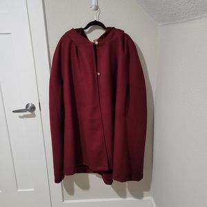 Nour and  the Merchant Hazel Cape in Burgundy